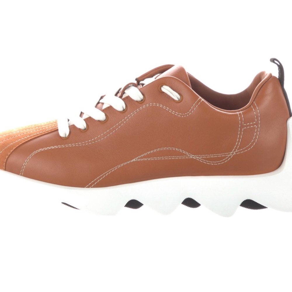 HERMES ⭐️EXCLUSIVE ⭐️Bouncing TAN ENVOL Sneakers! - Picture 11 of 12